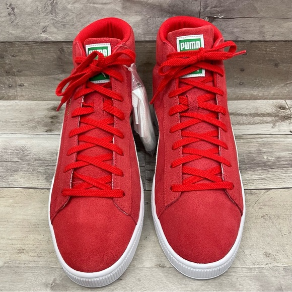 PUMA Men's Suede Classic XXI Mid Sneakers Size 11 Red - Picture 3 of 10
